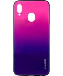 Evelatus Samsung  Galaxy A40 Water Ripple Gradient Color Anti-Explosion Tempered Glass Case Gradient Pink-Purple Neoriģinālie Maciņi