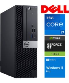 DELL 7060 SFF i7-8700 8GB 1TB SSD M.2 NVME GT1030 2GB WIN11Pro Atjaunoti personālie datori