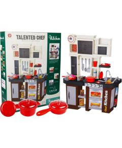 Leantoys Interactive Kitchen For Children Okp Refrigerator Water Tap Accessories 58 pcs. Jaunumi, Bērnu preces