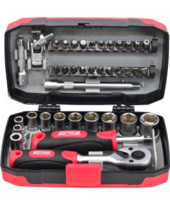 Skrūvgriežu uzgaļu komplekts AWTools AW39038BL; 1/4''; 38 gab. Аксессуары для дрелей