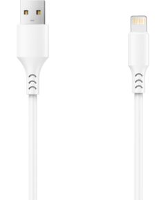 Setty kabelis USB - Lightning 1,0 m 2A balts NEW Data USB kabeļi