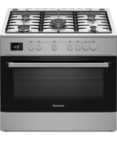 Gas cooker Ravanson, inox Газовая плита