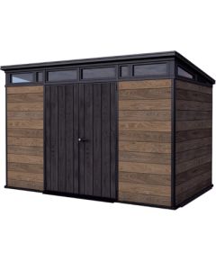 Keter Dārza šķūnis Deco Pent 11x7 valrieksts Dārza šķūņi  un uzglabāšana