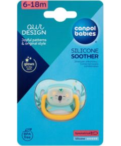 Canpol Exotic Animals / Silicone Soother 1pc Koala 6-18m Пустышки / Соски