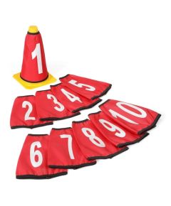 Yakimasport Yakima Sport T-shirts - numbers for cones, 10 pieces 100330 Принадлежности для фитнеса