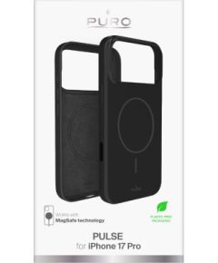 Apple iPhone 17 Pro Cover in PC "PULSE" by Puro Black Oriģinālie maciņi