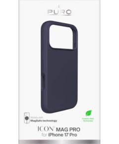 Apple iPhone 17 Pro Liquid Silicone Cover with Magsafe by Puro Dark Blue Oriģinālie maciņi