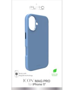 Apple iPhone 17 Liquid Silicone Cover with Magsafe by Puro Blue Oriģinālie maciņi