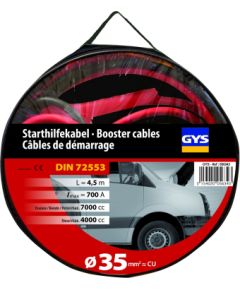 GYS Starta vadi PRO 700A (4L/7L) - INSULATED CLAMPS - Ø35mm² - 2 x 4.5m Зарядные устройства и стартеры