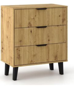 Top E Shop SCANDI 3S SLIM OAK ARTISAN CHEST OF DRAWERS Jaunumi -Dārzam