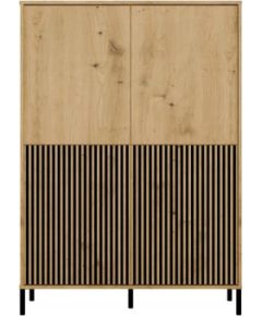 Top E Shop KAMARO 4DK SLIM/GŁ OAK ARTISAN DISPLAY CABINET Jaunumi -Dārzam