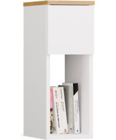 Top E Shop GALAX 20/1S WHITE/ARTISAN BEDSIDE TABLE Naktsskapīši