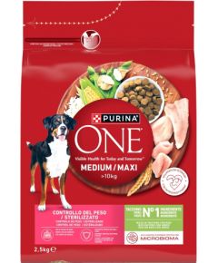 PURINA ONE MED/MAX Adult Turkey & Rice 2,5kg Suņu barība