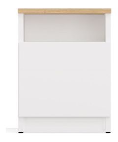 Top E Shop GALAX 30/1D WHITE/ARTISAN BEDSIDE TABLE Naktsskapīši