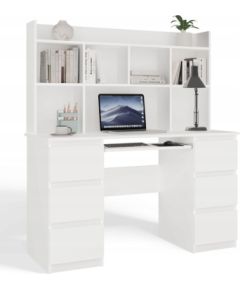 Top E Shop KUBA Desk Set + Extension Piece, White Jaunumi -Dārzam