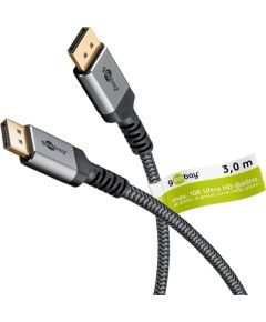 Goobay DisplayPort Cable 2.0/2.1, 80 Gbit/s 75686 DisplayPort to  DisplayPort Data USB kabeļi