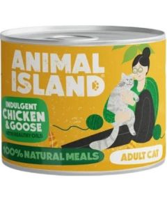 ANIMAL ISLAND Chicken and goose - wet cat food - 200g Kaķu konservi