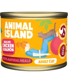 ANIMAL ISLAND Chicken with salmon - wet cat food - 200 g Kaķu konservi
