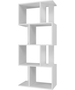 Top E Shop Bookcase FIESTA 4P 59.5x30x140 cm, white Jaunumi -Dārzam