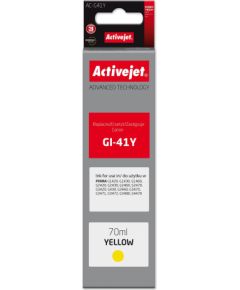 Activejet AC-G41Y Ink bottle for Canon printers, Replacement for Canon GI-41Y 4545C001; Supreme; 70 ml; yellow Чернила для принтера