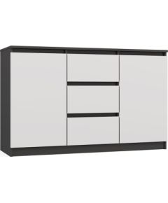 Top E Shop CHEST OF DRAWERS 2 DOORS 3 DRAWERS ANTHRACITE/WHITE Jaunumi -Dārzam
