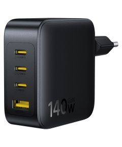Baseus Sienas ātrais lādētājs EnerFill FH11 140W USB-A + 3xUSB-C QC PD3.1, melns Jaunumi - Viedierices
