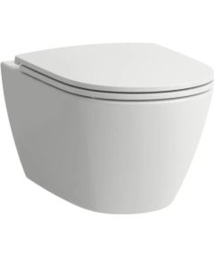 Laufen pods ar QR/SC slim vāku Fiora rimless, stiprināms pie sienas, 360x540 mm, balts Jaunumi Sadz. tehnika