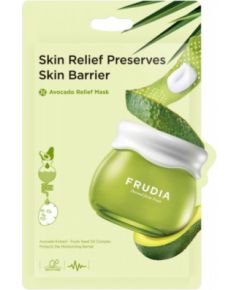 Frudia, Delivered From Fruit, Avocado, Stress Relief, Sheet Mask, For Face, 20 ml Sejas kopšana