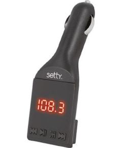 Setty Автомобильный FM Transmitter Bluetooth 4.0 / USB / Micro SD / Aux / LCD / AUX 3.5 mm Kабель / Black