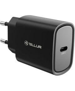 Tellur 20W USB-C PD wall charger black Telefonu lādētāji 220v