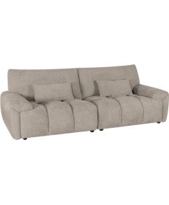 Dīvāns BARBARA trīsvietīgs, gaiši brūns Jaunumi -Dārzam