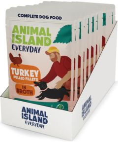 ANIMAL ISLAND indyk fileciki w rosole dla psa 10x150g Suņu barība
