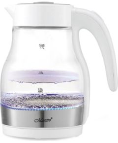Maestro MR061 electric kettle 1.7 L 2200 W Transparent, White Чайники (электрические)