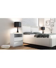 Top E Shop Topeshop M1 BIEL MAT nightstand/bedside table 2 drawer(s) White Прикроватные тумбочки