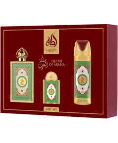 Lattafa Queen Of Arabia Dárková sada EDP 100 ml, deospray 200 ml a EDP 20 ml 100ml Парфюмерные наборы