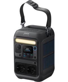 Anker SOLIX C300X - Tragbares kraftwerk - Wechselstrom 220-240 V - 300 Watt - Lithiumeisenphosphat - 288 Wh - Wi-Fi, Bluetooth - Ausgangsanschlusse: 7 - mit PS60 portable solar panel Новинки Компьютерная техника