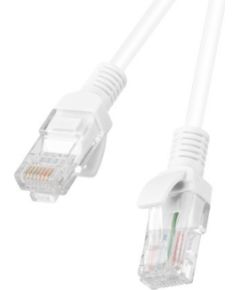 PATCHCORD KAT.6 UTP 2M BIAŁY FLUKE PASSED LANBERG 10-PACK Tīkla vadi