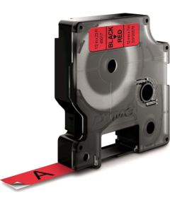 Dymo label tape D1 12mmx7m, black/red Jaunumi - Audio-Video