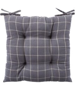 Kr?sla p?rsegs LINEN 40x40cm, pelēks kvadrāts Jaunumi -Dārzam