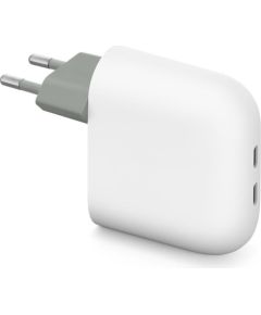 Google Pixel Flex Dual Port 67 W Fast Charger, USB-C, snow - Wall charger Telefonu lādētāji 220v