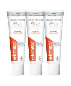 Elmex Caries Protection Plus Complete Care Trio Toothpaste 75ml Zobu pastas un mutes dobuma skalojamie līdzekļi