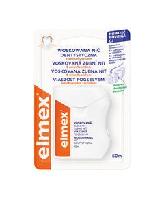 Elmex Dental floss with wax 50 m Zobu pastas un mutes dobuma skalojamie līdzekļi