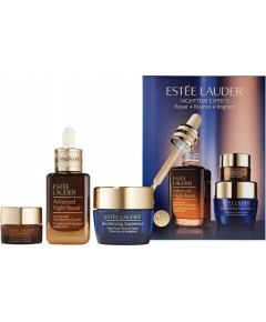 Estée Lauder Estee Lauder ESTEE LAUDER_SET Nighttime Experts Serum Synchronized Multi-Recovery Complex serum do twarzy 30ml + Gel-Creme Synchronized Multi-Recovery żel do twarzy 15ml + Revitalizing Supreme+ Night Power Bounce Cream krem do twarzy na noc 1 Парфюмерные наборы