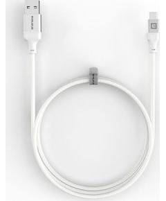 Evelatus   Cable USB A to C 2M Aluminum housing braiding White Дата USB-кабели