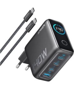Anker 4-Port Foldable PD 3.1 USB-C GaN Charger, 140W, gray - Charger Зарядки для ноутбуков