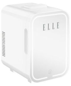 Mini lodówka z lusterkiem do makijażu LED ELLE 8L biała Автомобильные холодильники