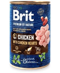 BRIT Premium By Nature Chicken and Hearts - wet dog food - 400 g Suņu barība