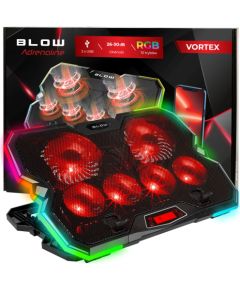 Blow 6 FAN VORTEX RGB Laptop Cooling Pad Palikņi portatīvajiem datoriem