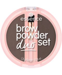 Essence, Duo Set, Matte, Eyebrow Powder, 03, Dark, 1.8 g Dekoratīvā kosmētika