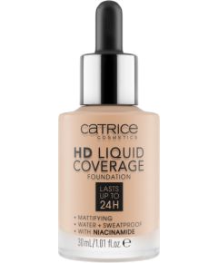 Catrice, HD, Vegan, Matte, Liquid Foundation, 050, Rosy Ash, 30 ml Dekoratīvā kosmētika
